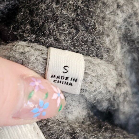 Wilfred Aritzia Off Duty Jacket Plaid Grey Wool Sz S - Picture 8 of 11